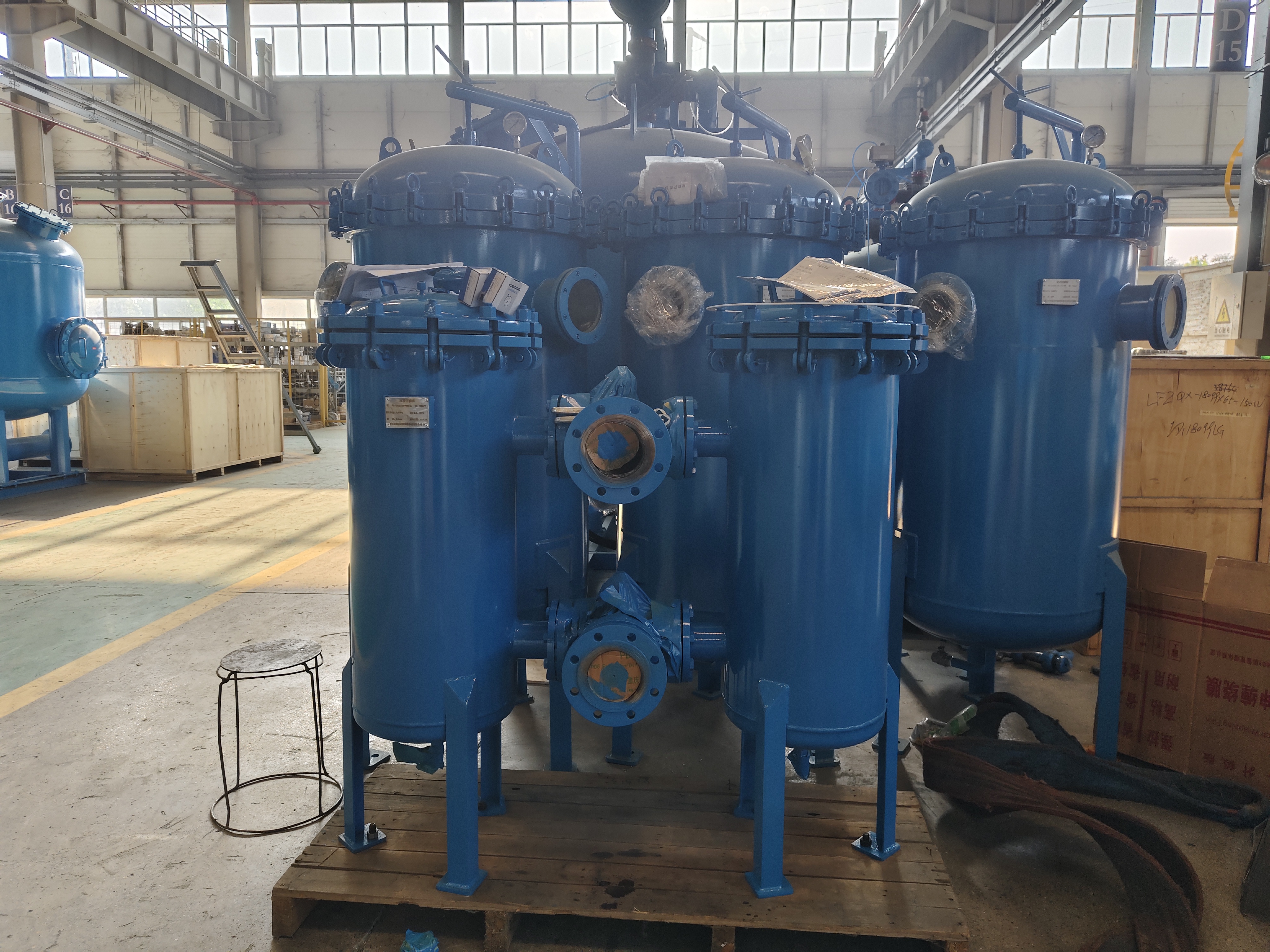 雙聯(lián)袋式過(guò)濾器的操作方法