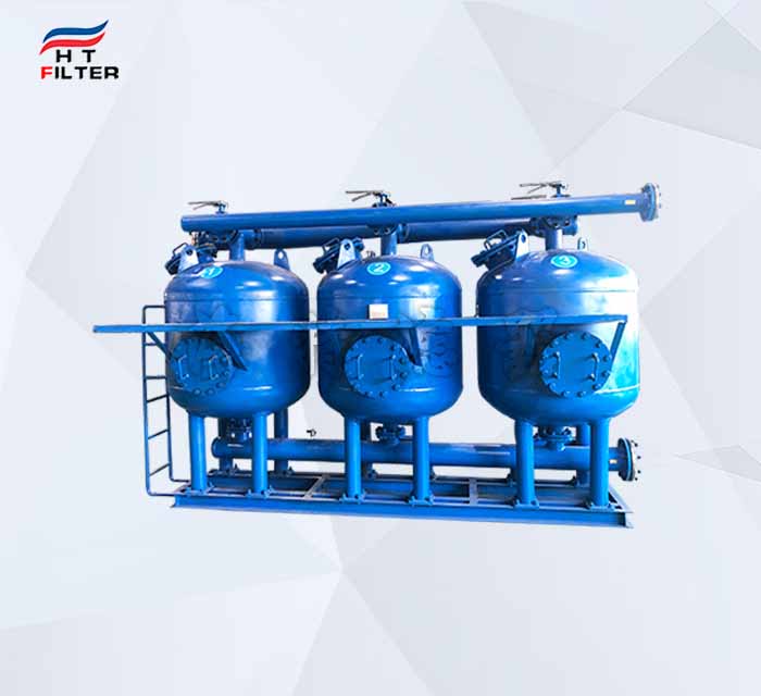 五罐并聯(lián) 全自動排污淺層砂過濾器